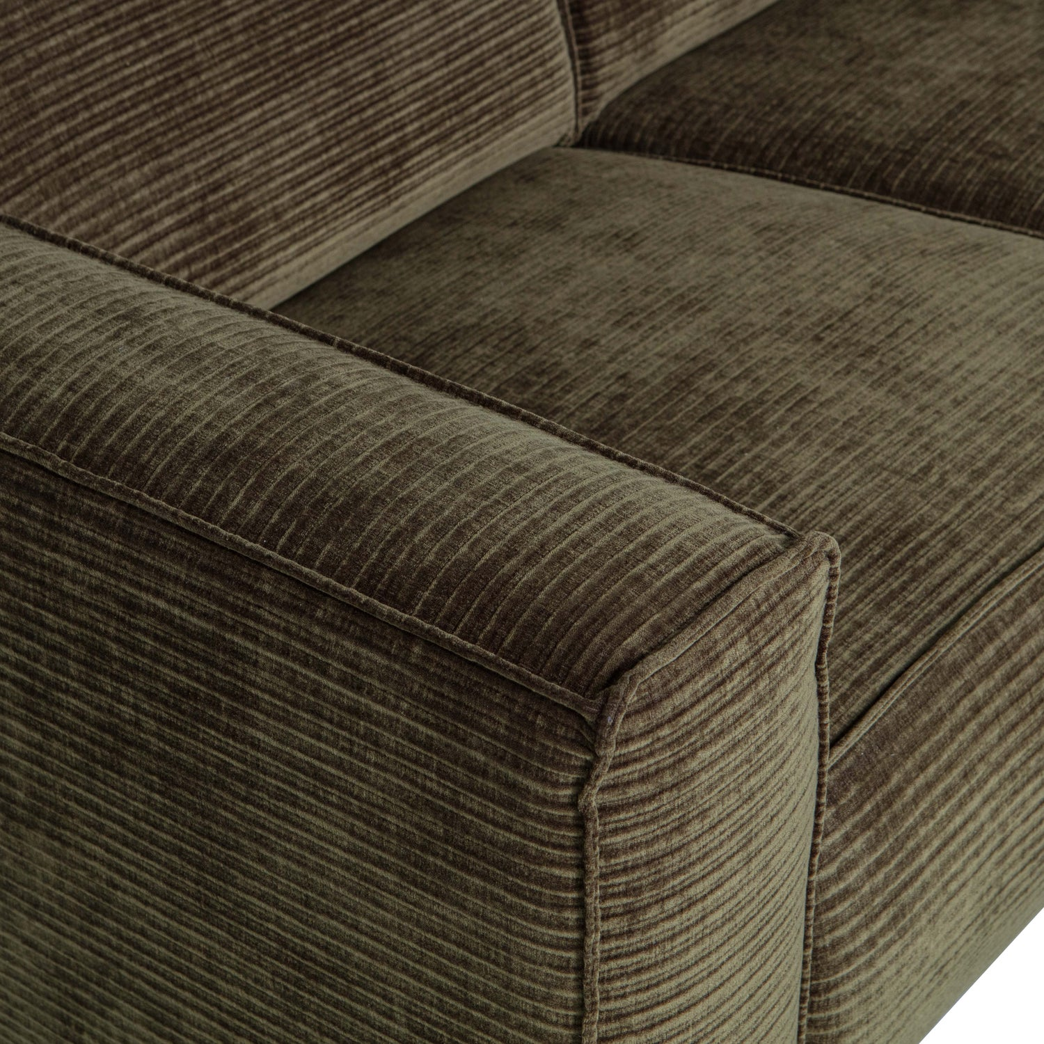 Statement 4-zits bank 280 cm chenille velvet perzikroze