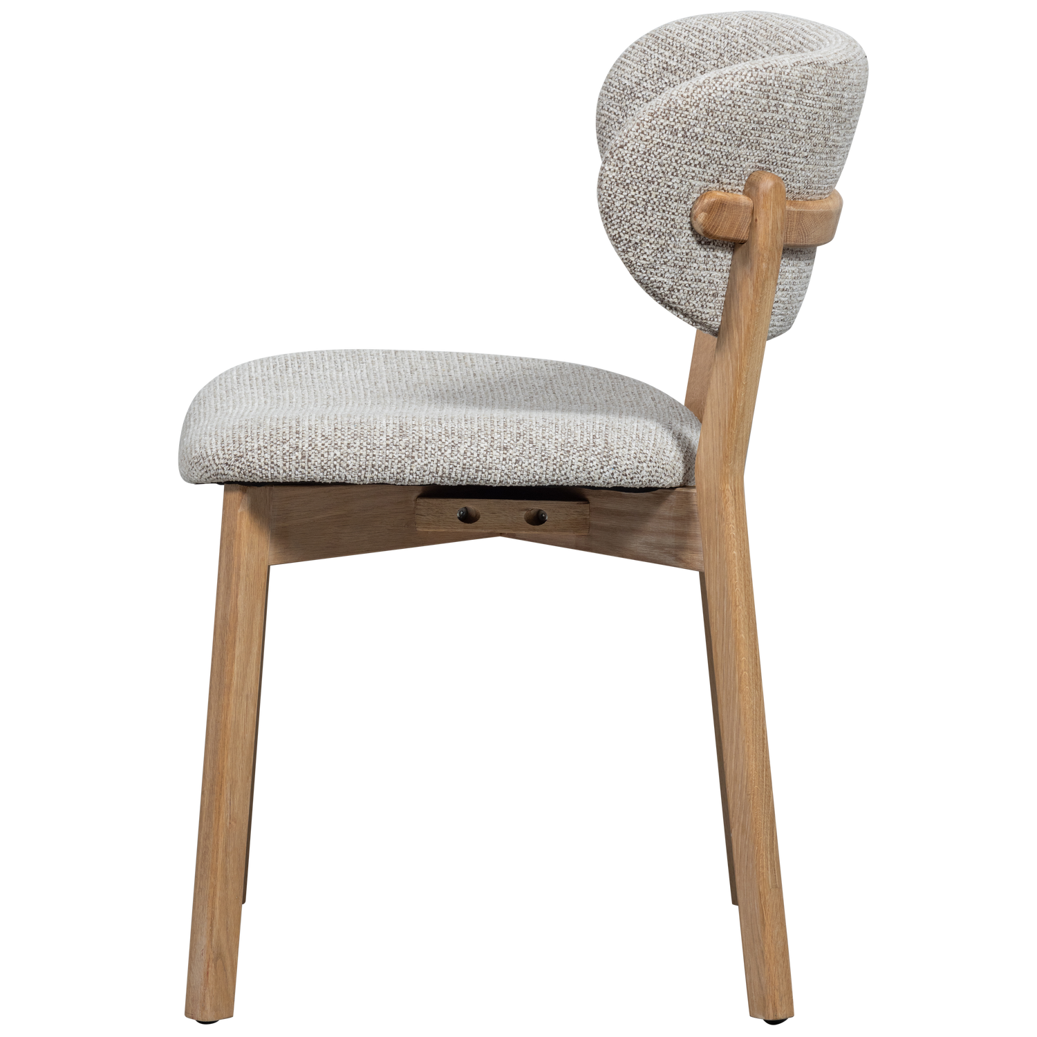 Udar eetkamerstoel naturel met houten frame naturel