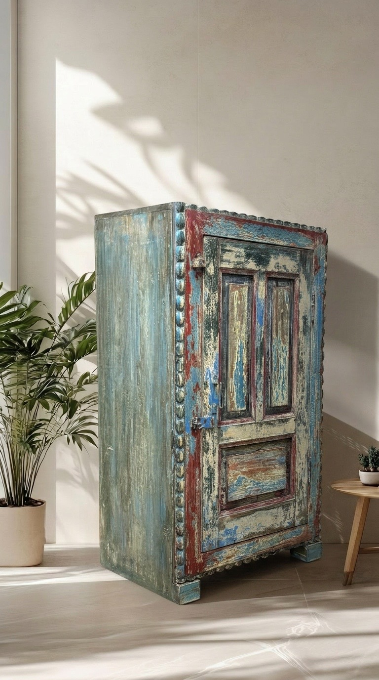 Kast 1 deur gekleurd uniek