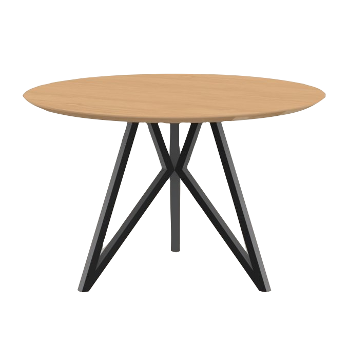 Studio HENK tafel Butterfly Rond tripod, zwart frame - Smart Collectie