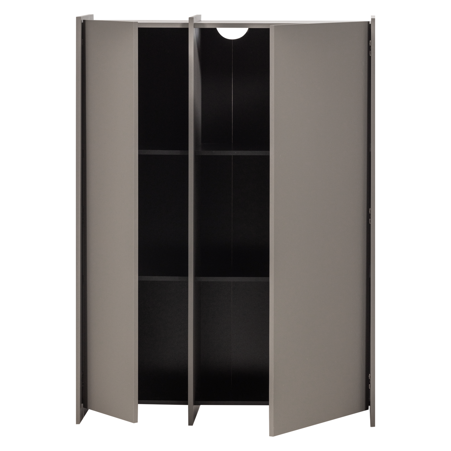 Brock 2-deurs kast essen fineer warmgrijs [fsc]