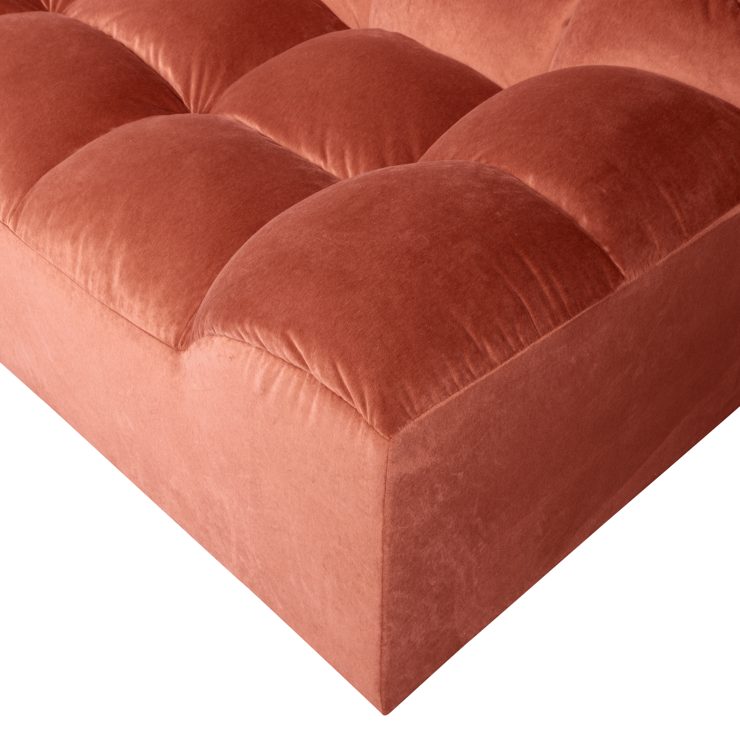 Allure 3-zits bank geweven stof donkerbruin melange