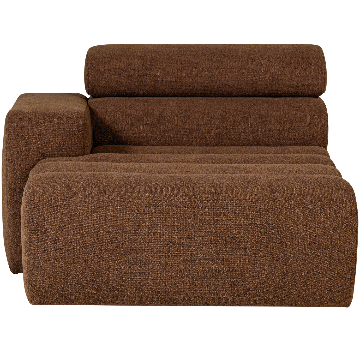 Novi chaise longue element arm links ribstof terra