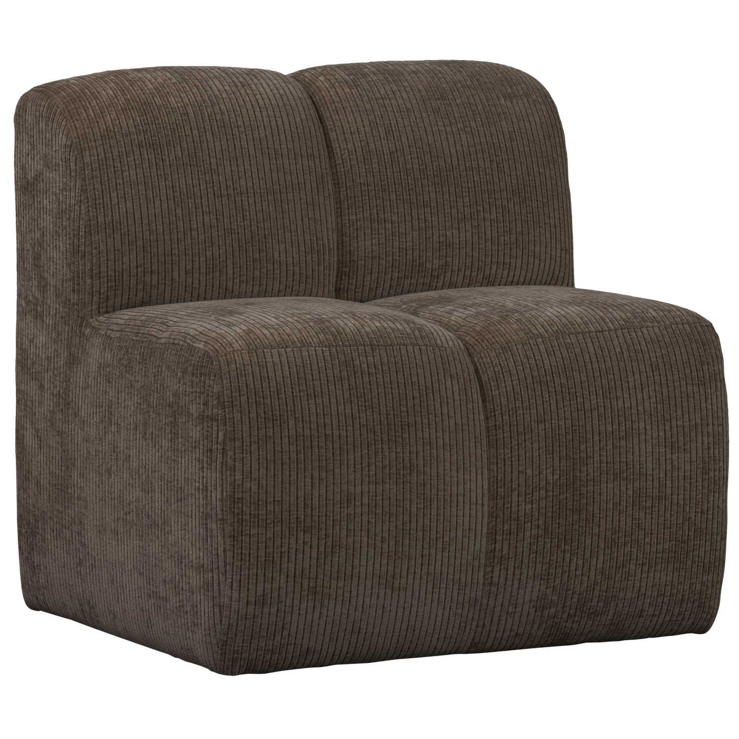 Mojo eetbank 84 cm met rugleuning wollig bruin