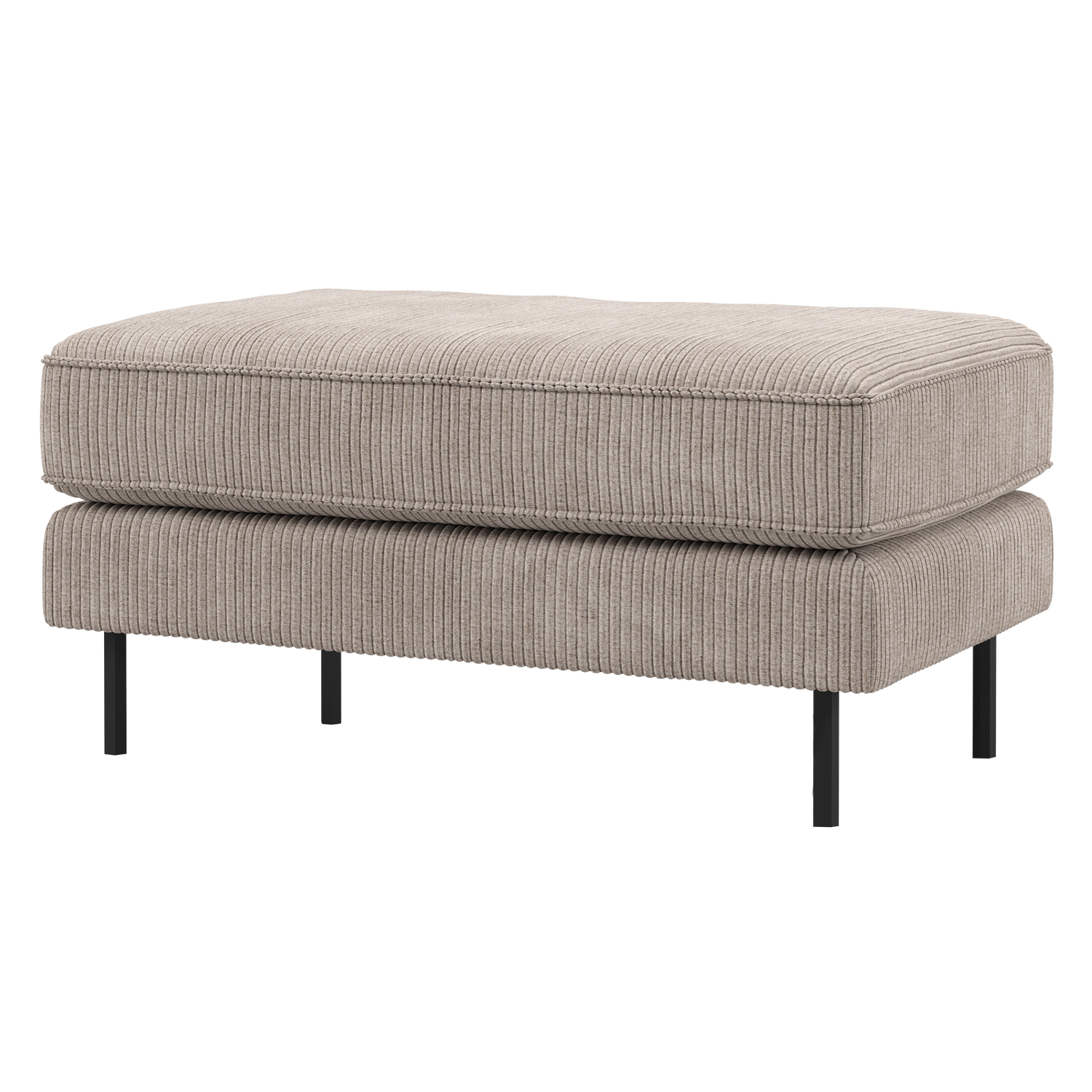 Rodeo hocker op poten velvet kastanjebruin