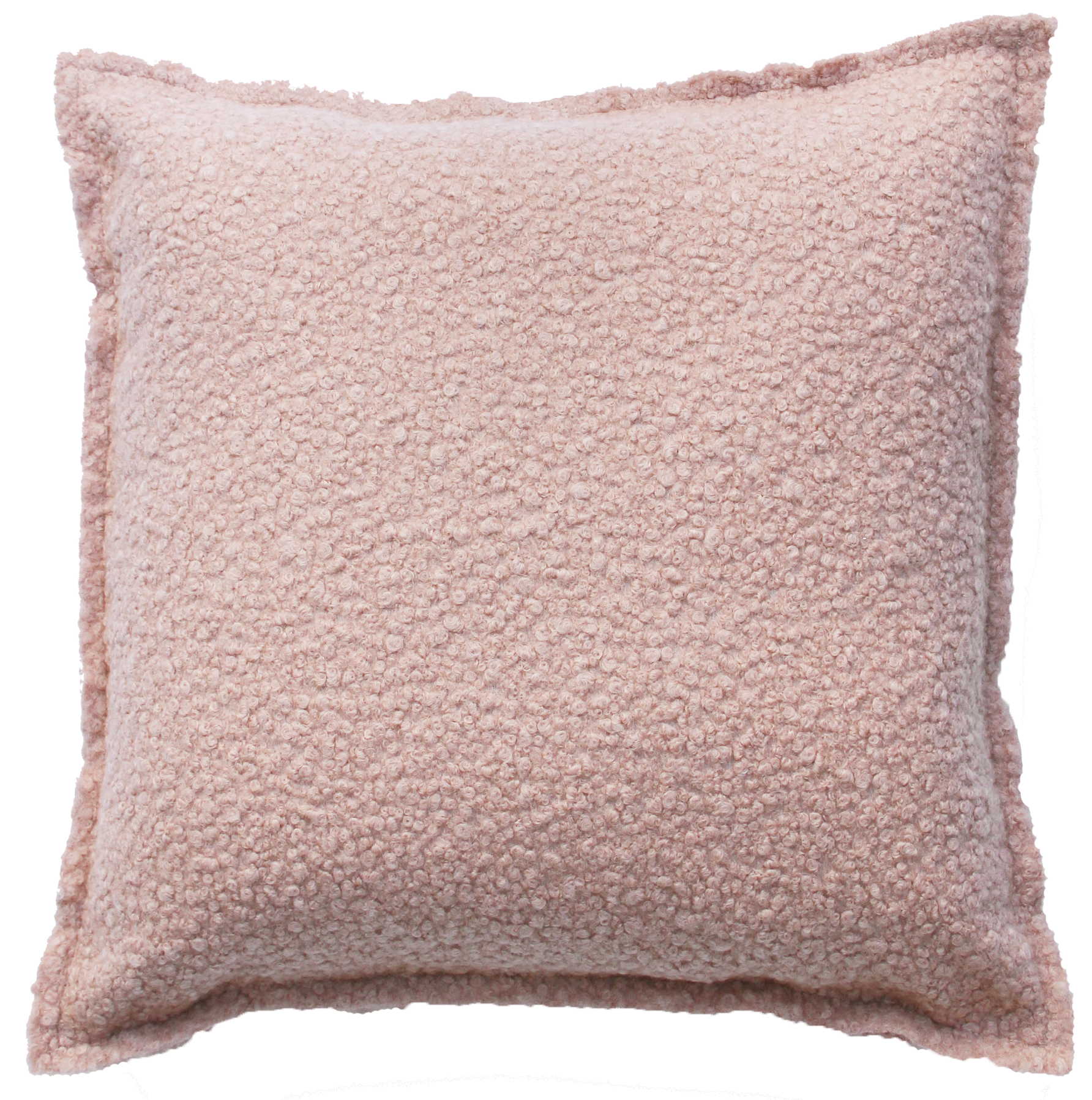 Kussen bouclé oud roze