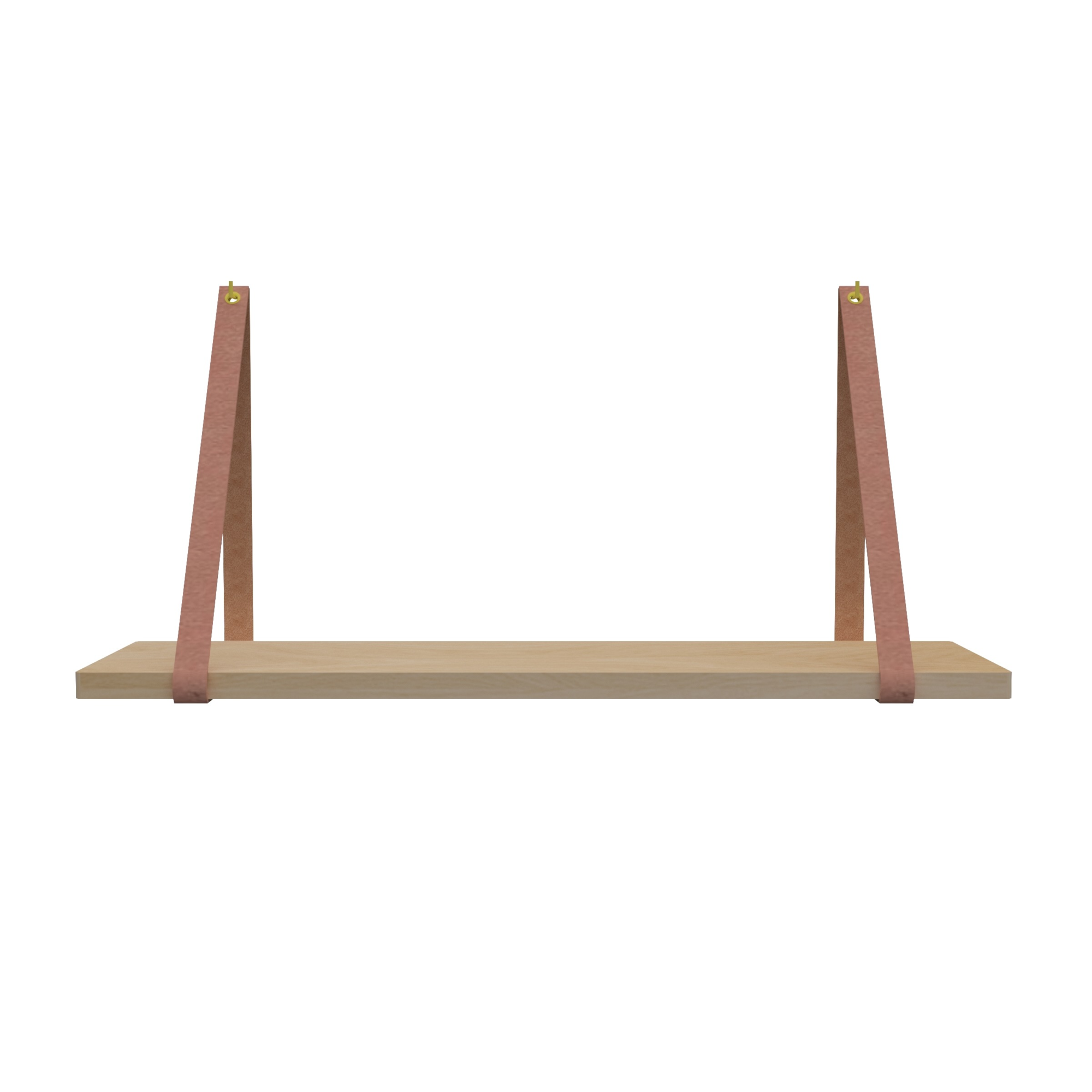 Leren plankdragers (set van 2)
