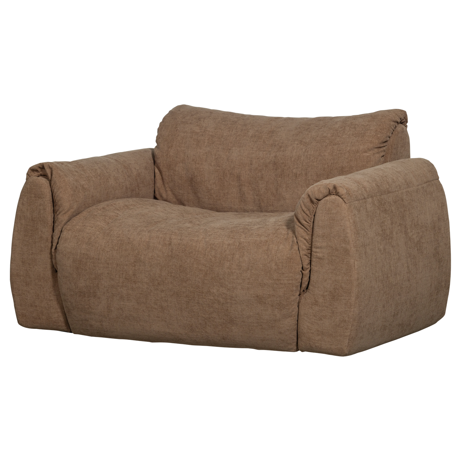 Baggy loveseat geweven chenille bruin
