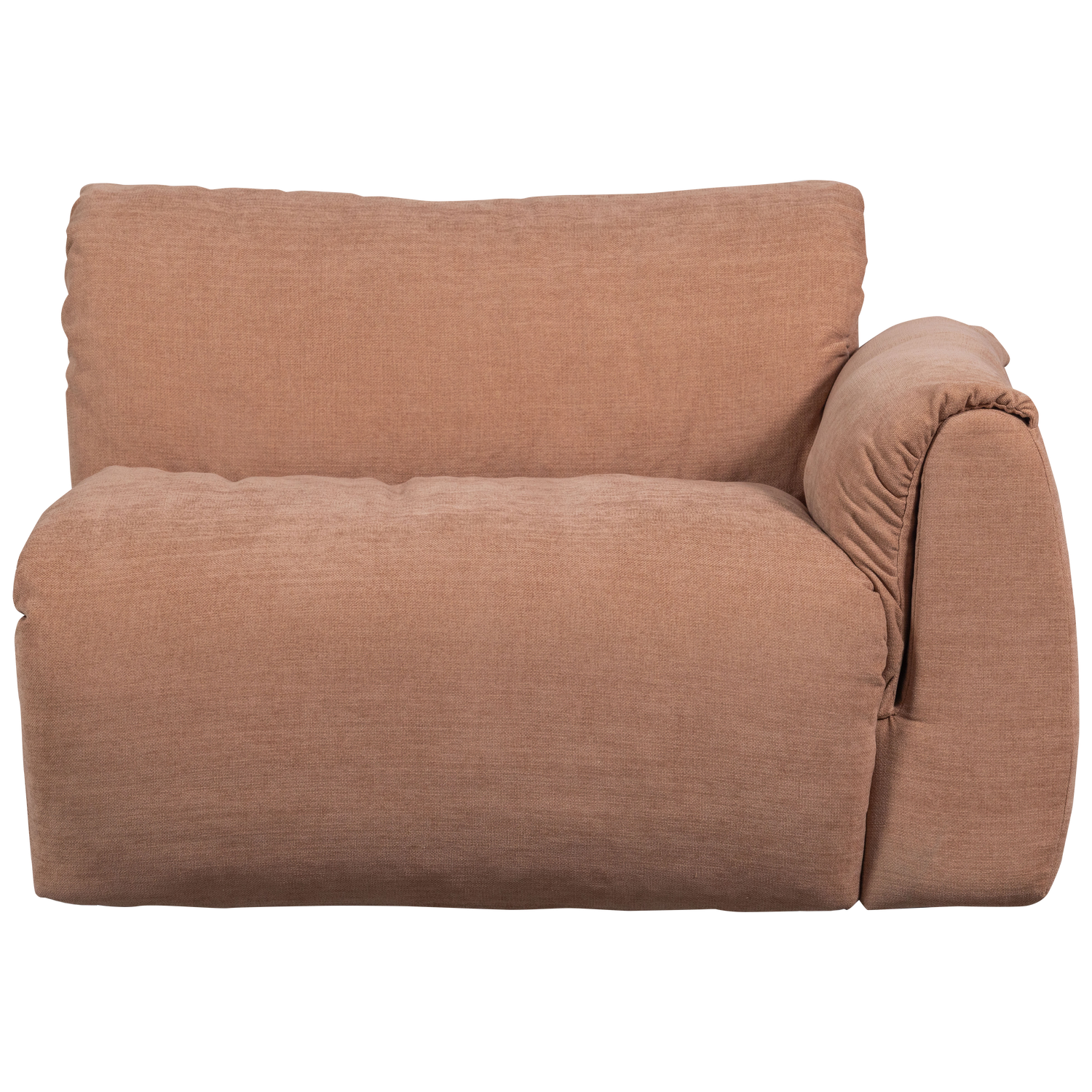Baggy 1-zits element met arm rechts geweven chenille bruin