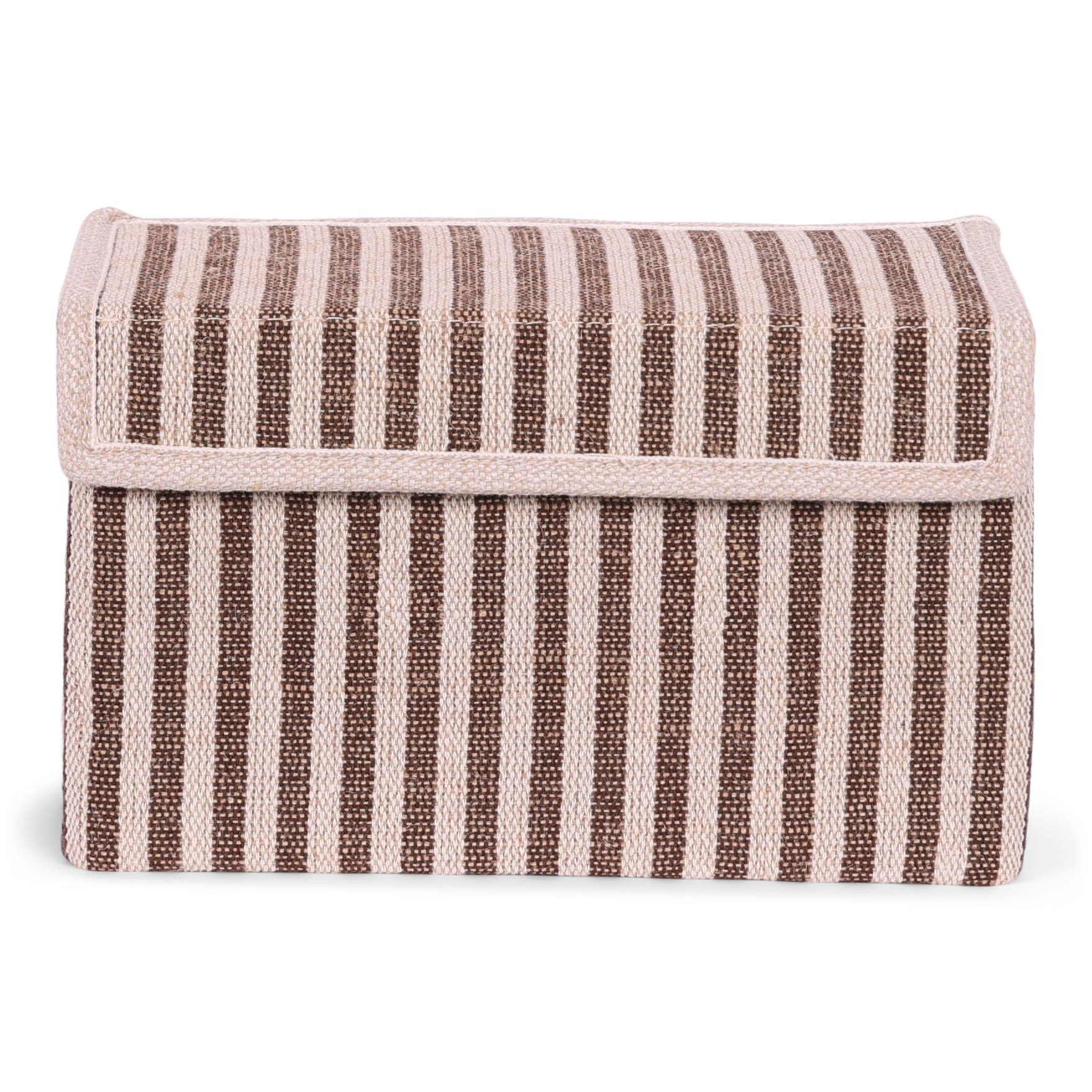 Opbergdoos Auri stripe brown
