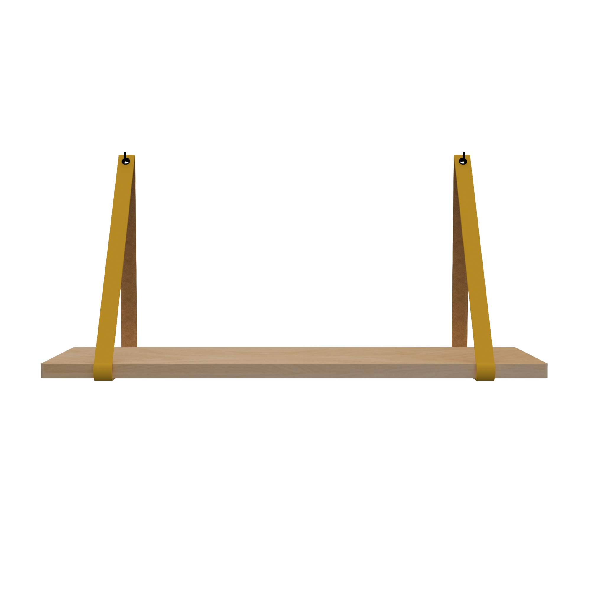 Leren plankdragers (set van 2)