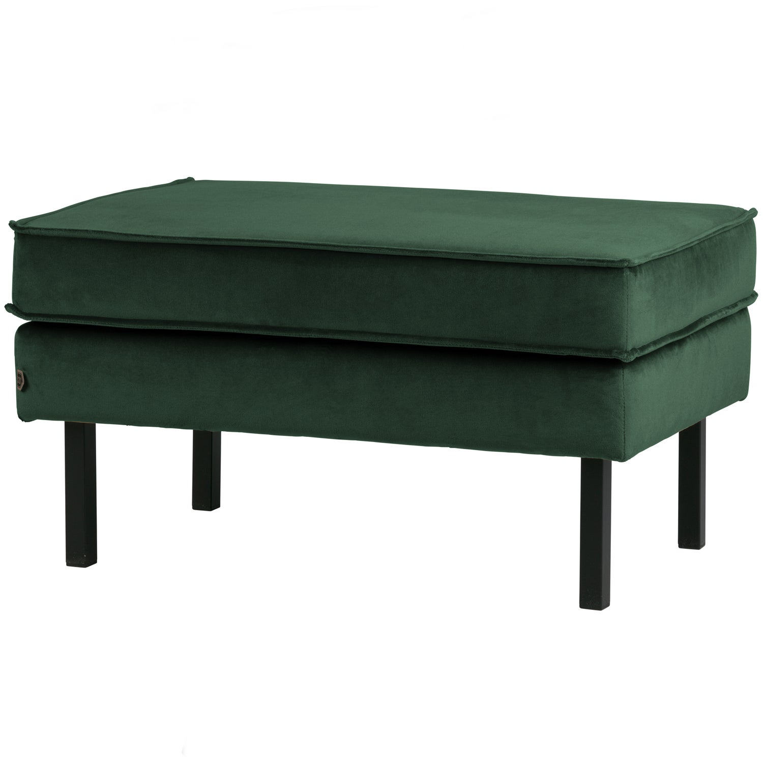 Rodeo hocker op poten velvet kastanjebruin