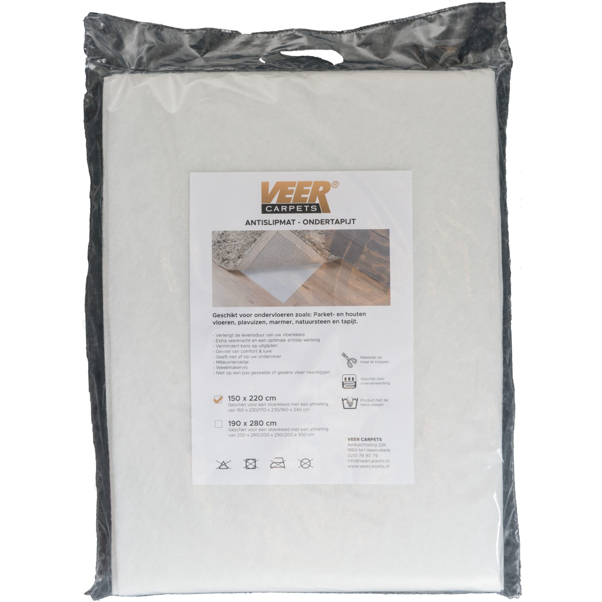 Antislip Ondertapijt