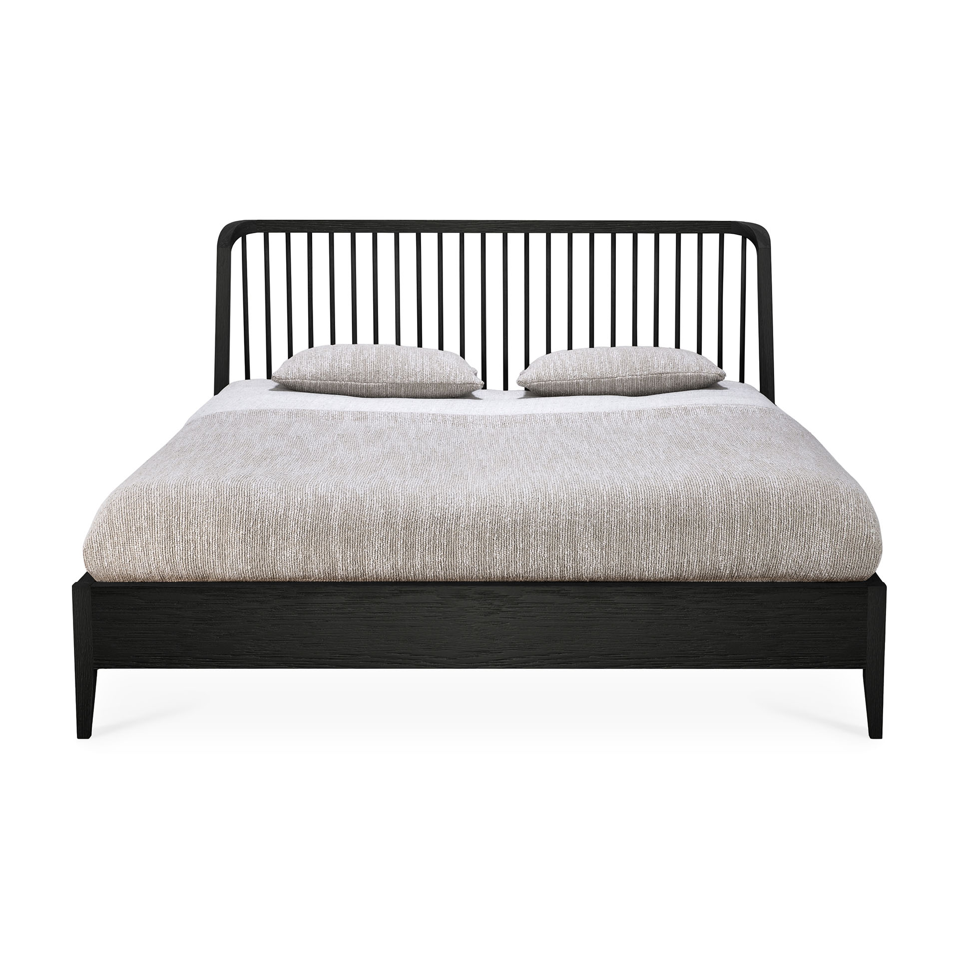 Ethnicraft bed Spindle black 160x200 cm