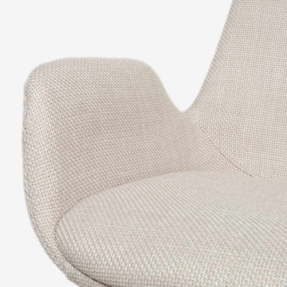 Niva-Eef draaibare tulp barkruk - beige