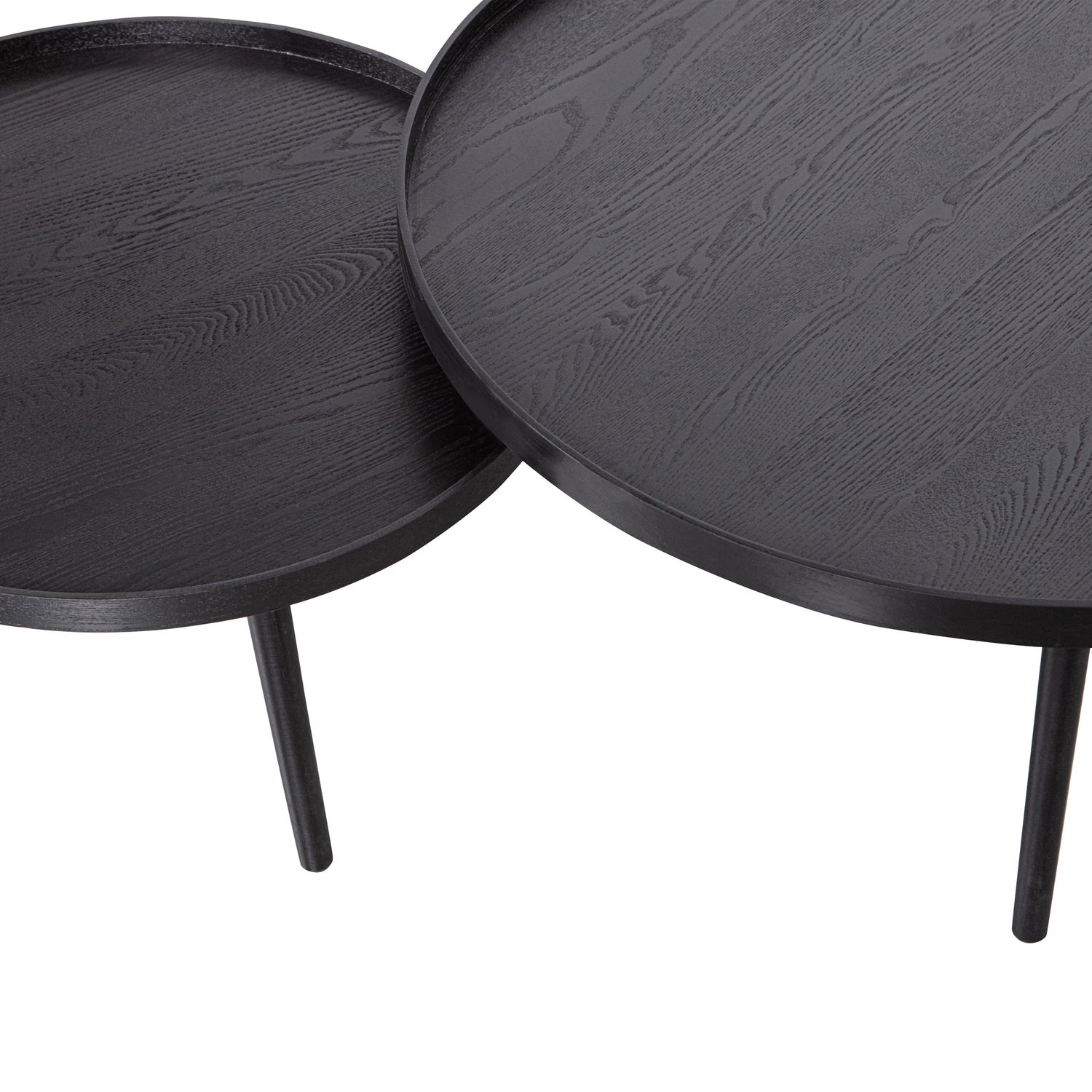 Mesa bijzettafel l 34xo60 cm hout zwart [fsc]