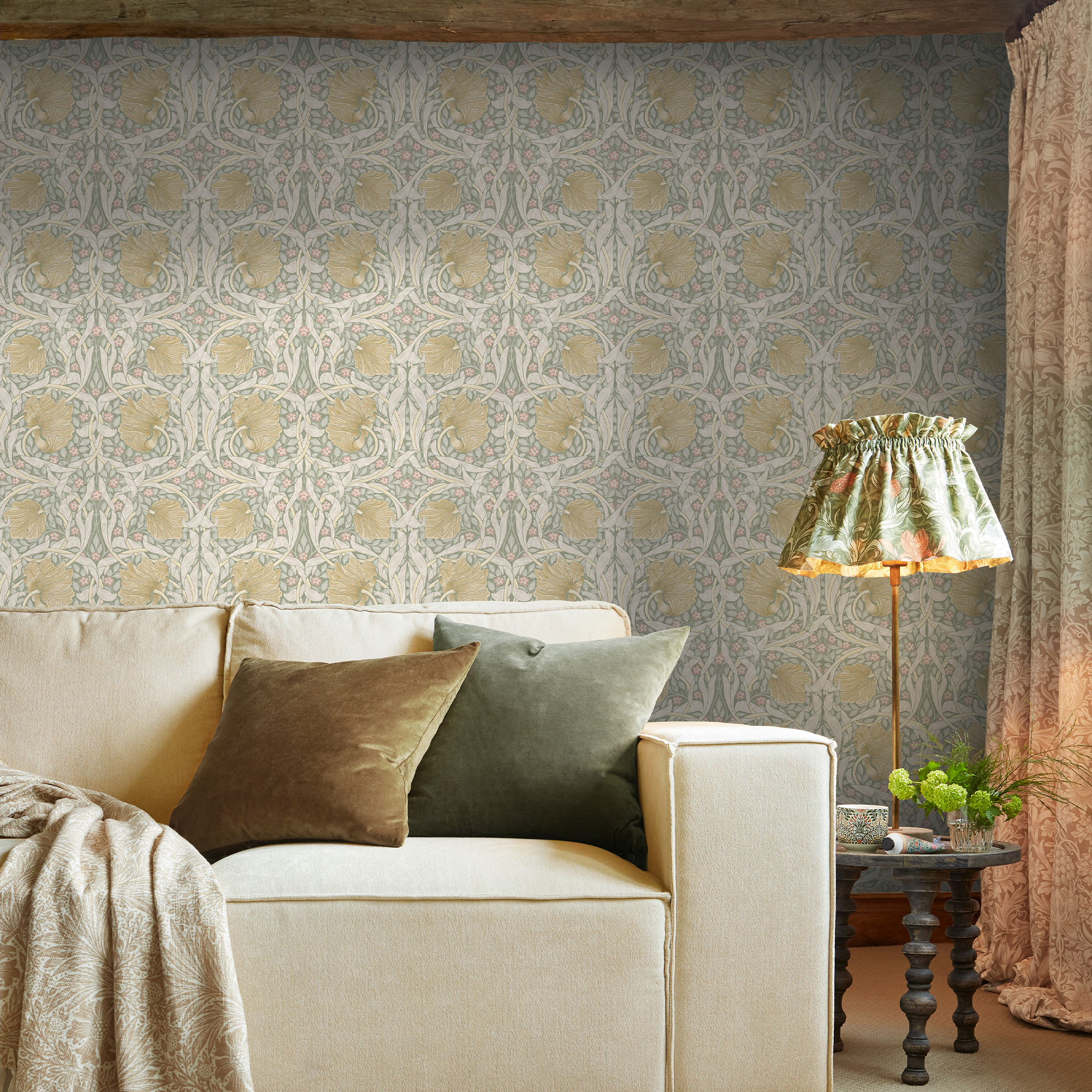 Behang William Morris at Home Pimpernel