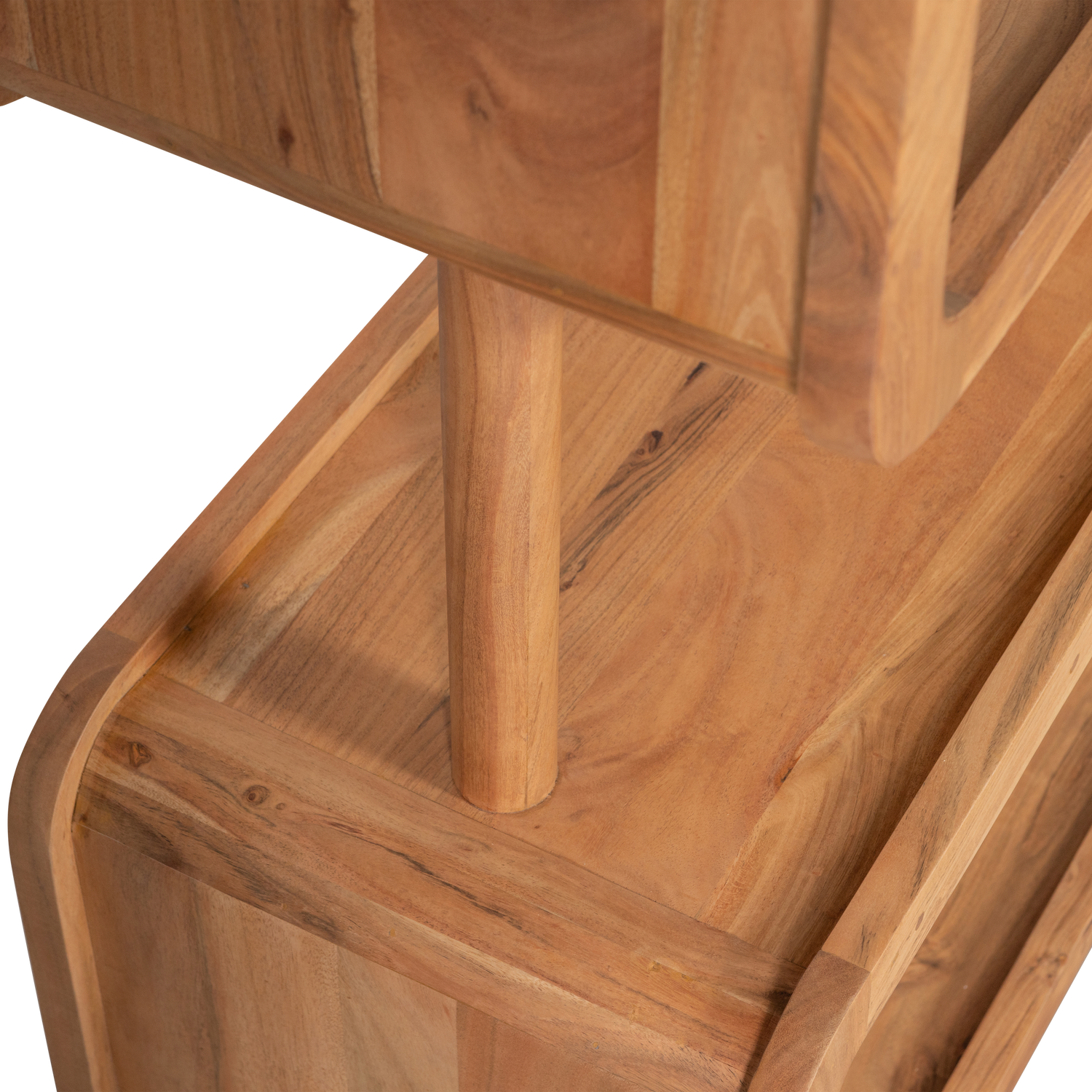 Rattle open kast hout naturel