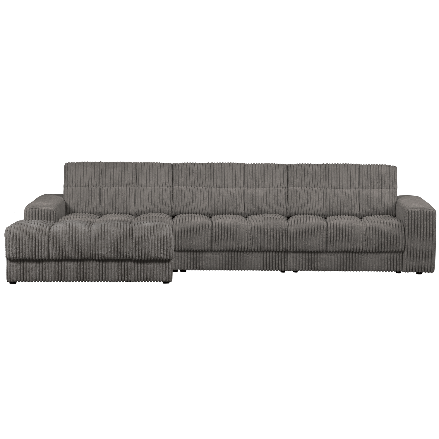 Second date chaise longue links velvet antraciet