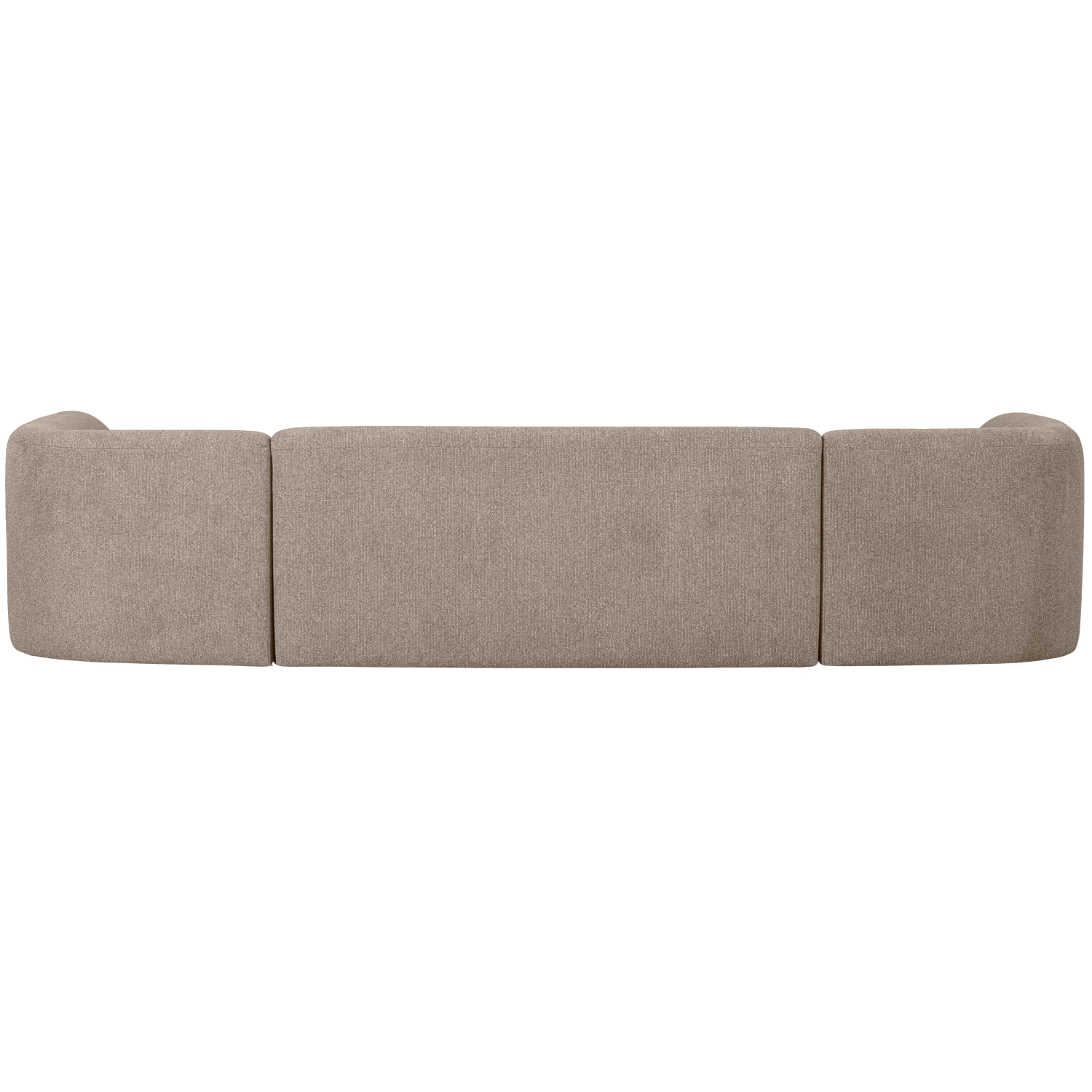 Sloping u-vorm bank off white melange