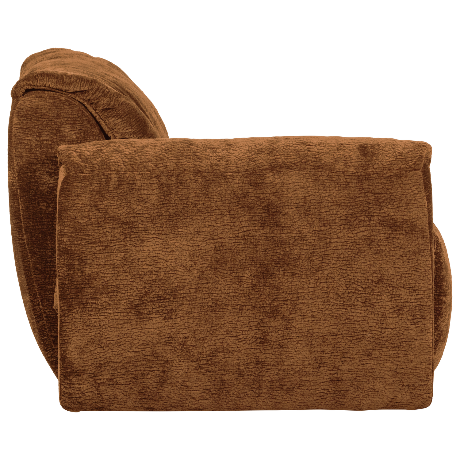 Baggy 1-zits element met arm links geweven chenille oudroze