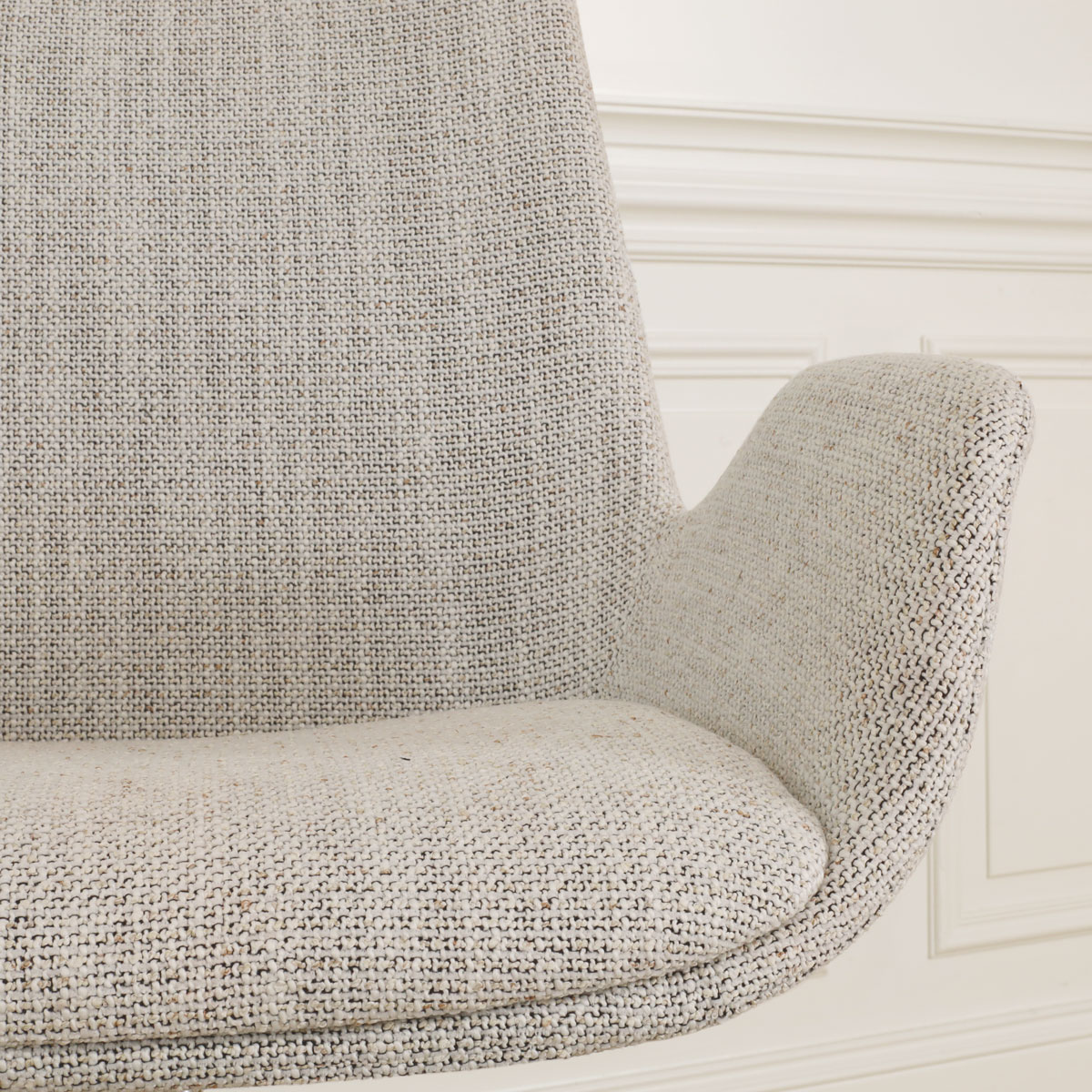 Niva-Eef draaibare tulp barkruk - beige
