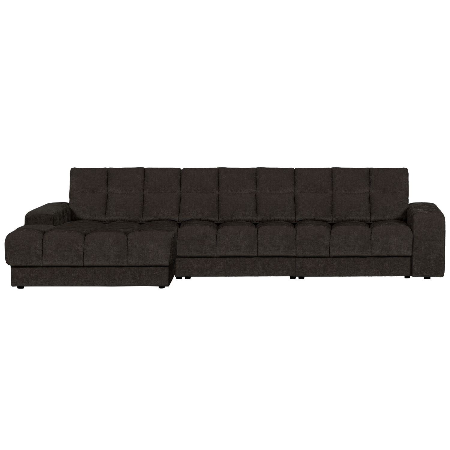 Second date chaise longue links velvet antraciet