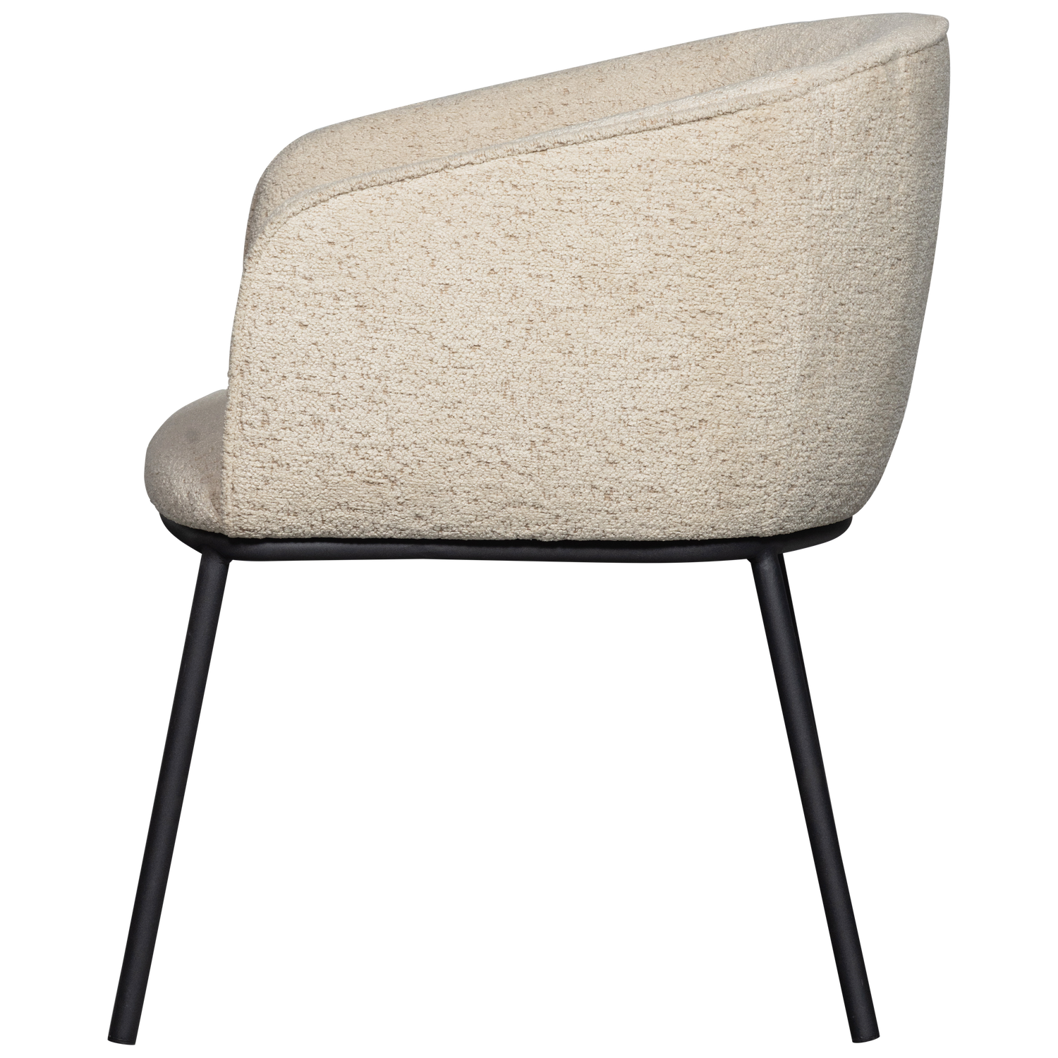Leon eetkamerstoel boucle naturel melange