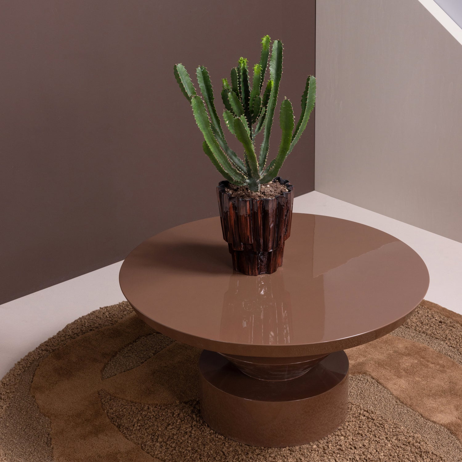Auren salontafel hout hoogglans bruin [fsc]