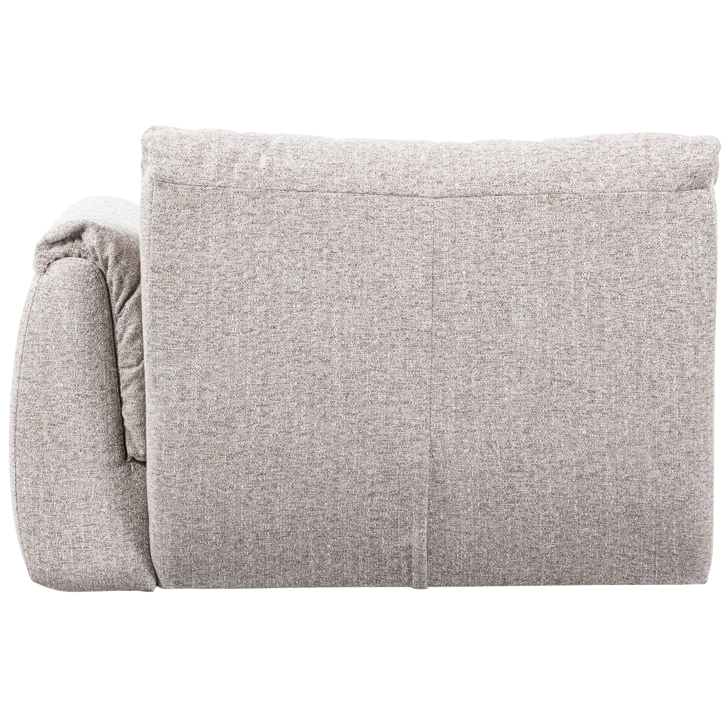 Baggy 1-zits element met arm rechts geweven chenille bruin