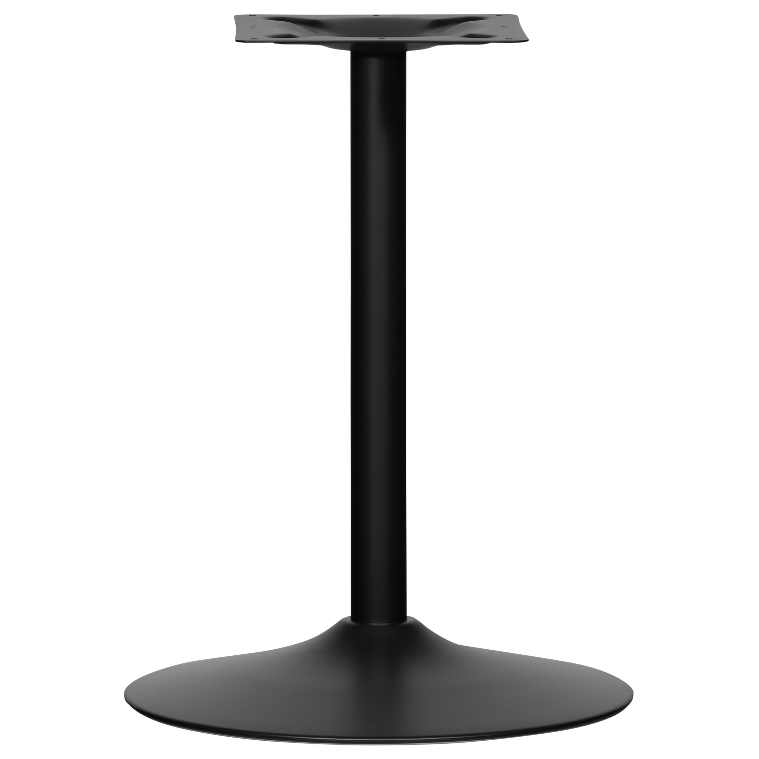 Bistro ronde buisvoet metaal matzwart 72xo54 cm