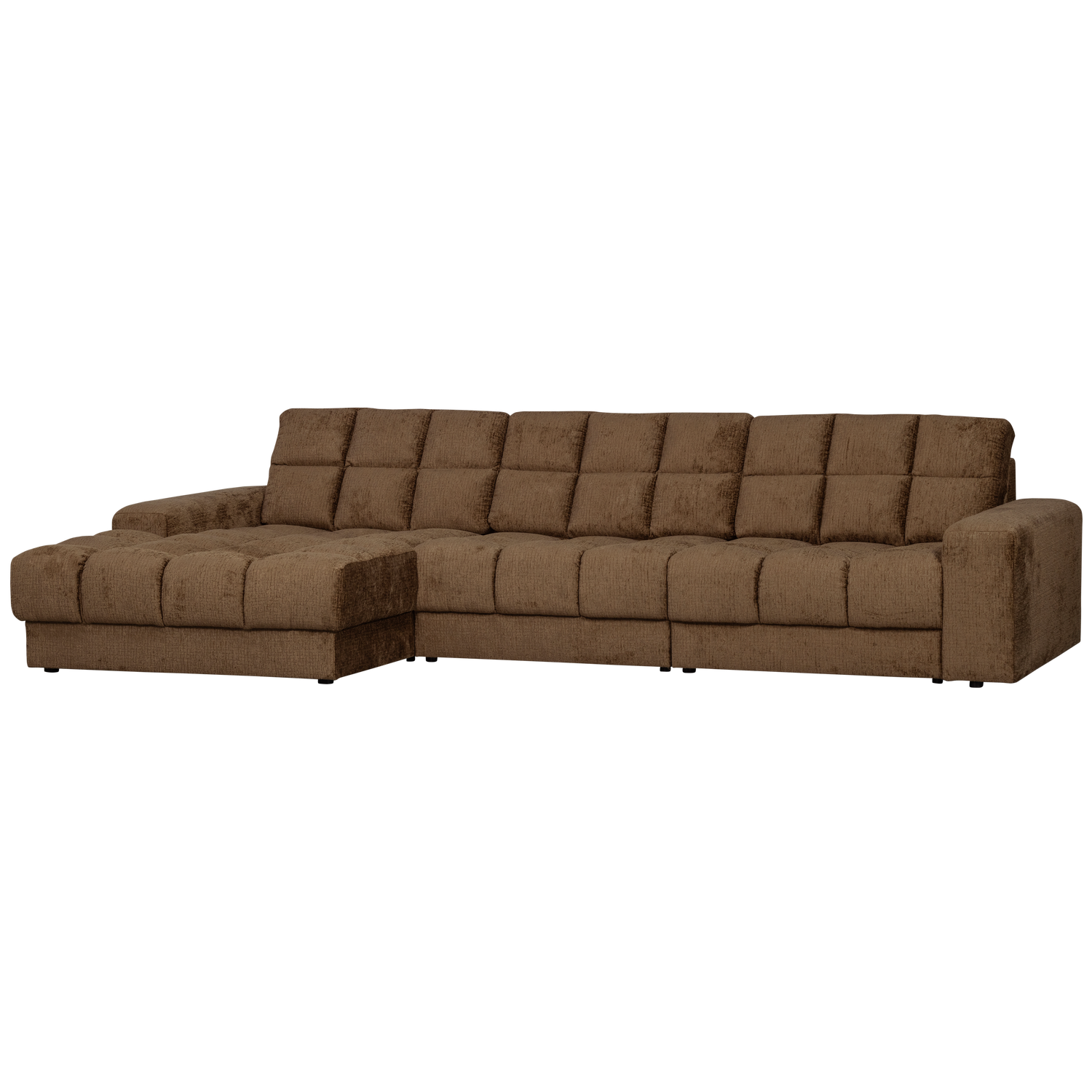 Second date chaise longue links velvet antraciet