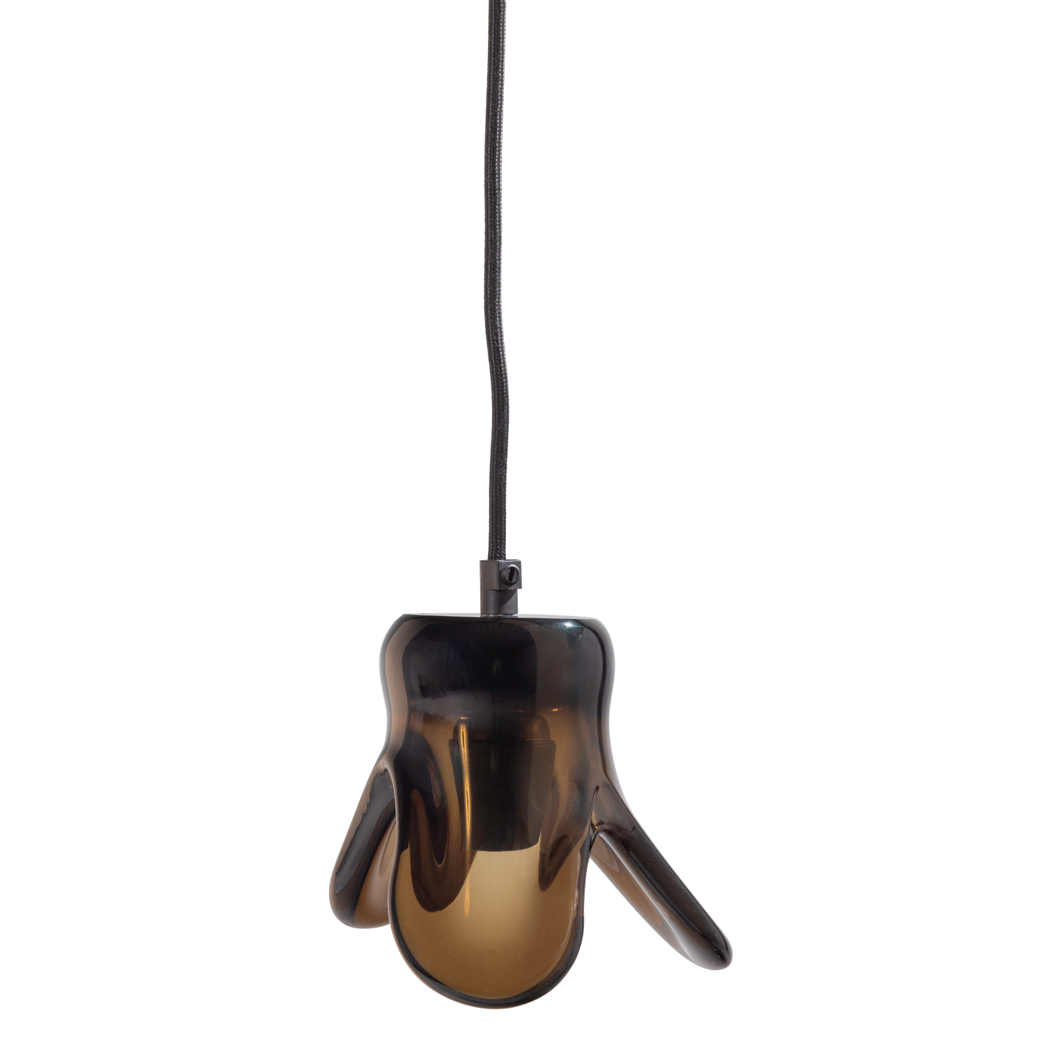 Elle hanglamp groot glas groen