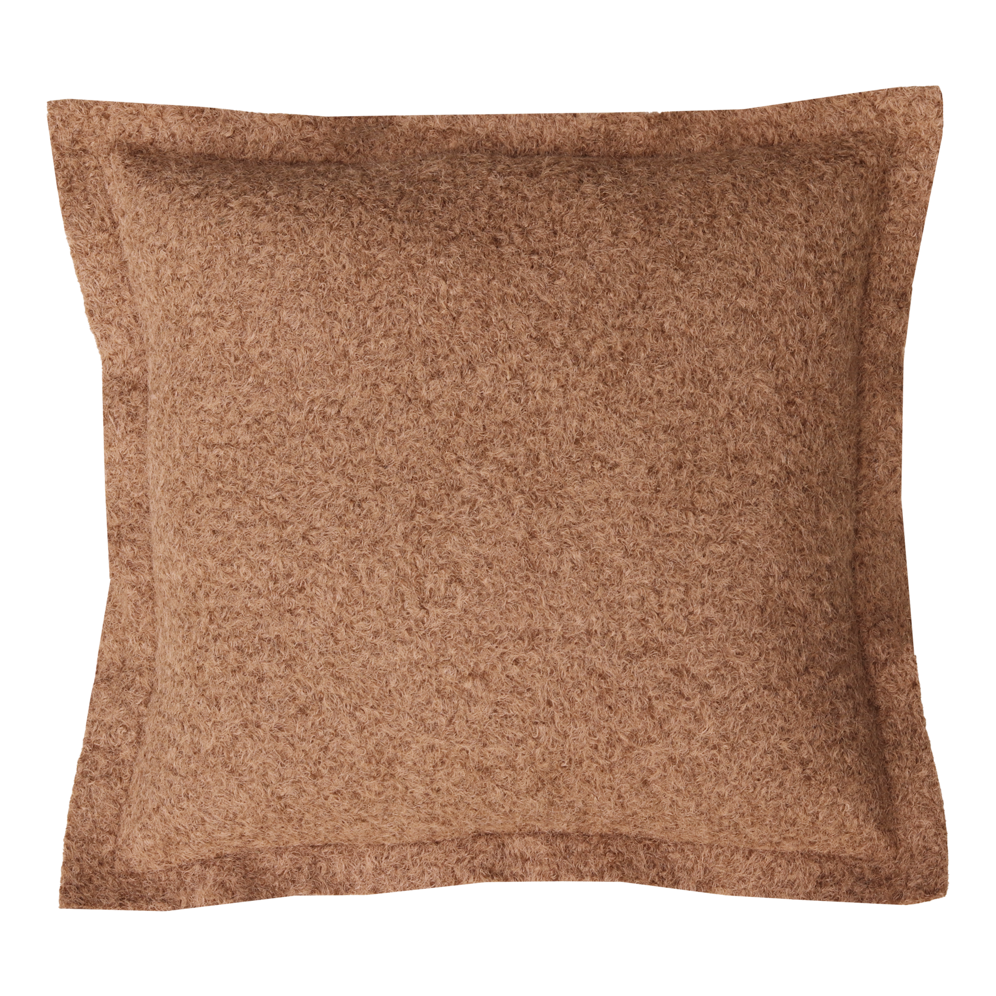 Kussen wol boucle mocha mousse