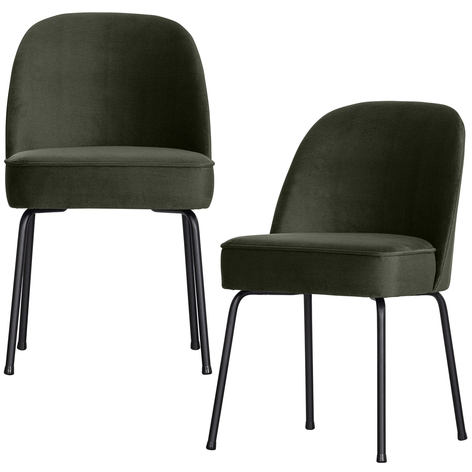 Vogue eetkamerstoel structure velvet brass