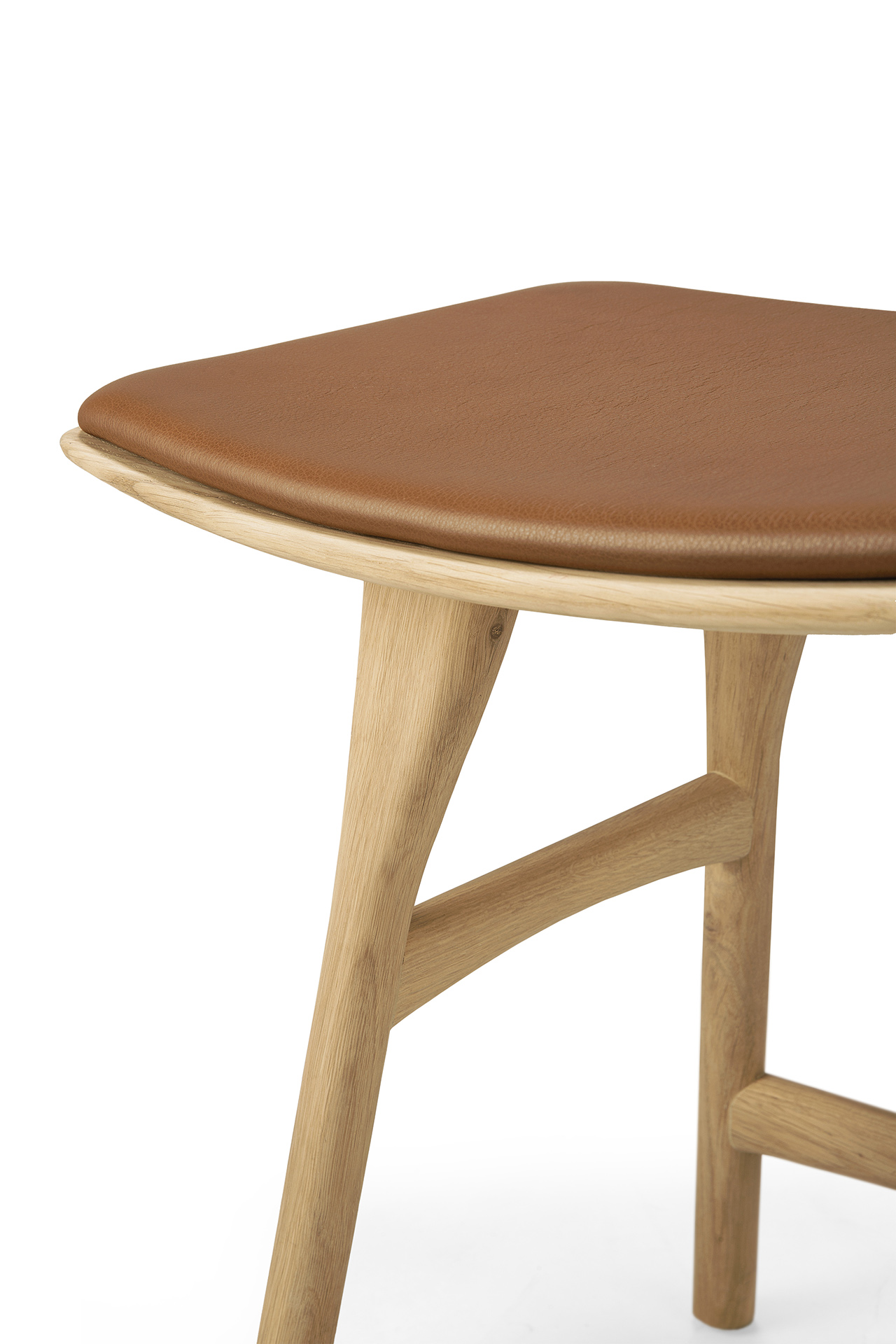 Ethnicraft - Osso eettafel kruk 45 - eiken/eiken zwart