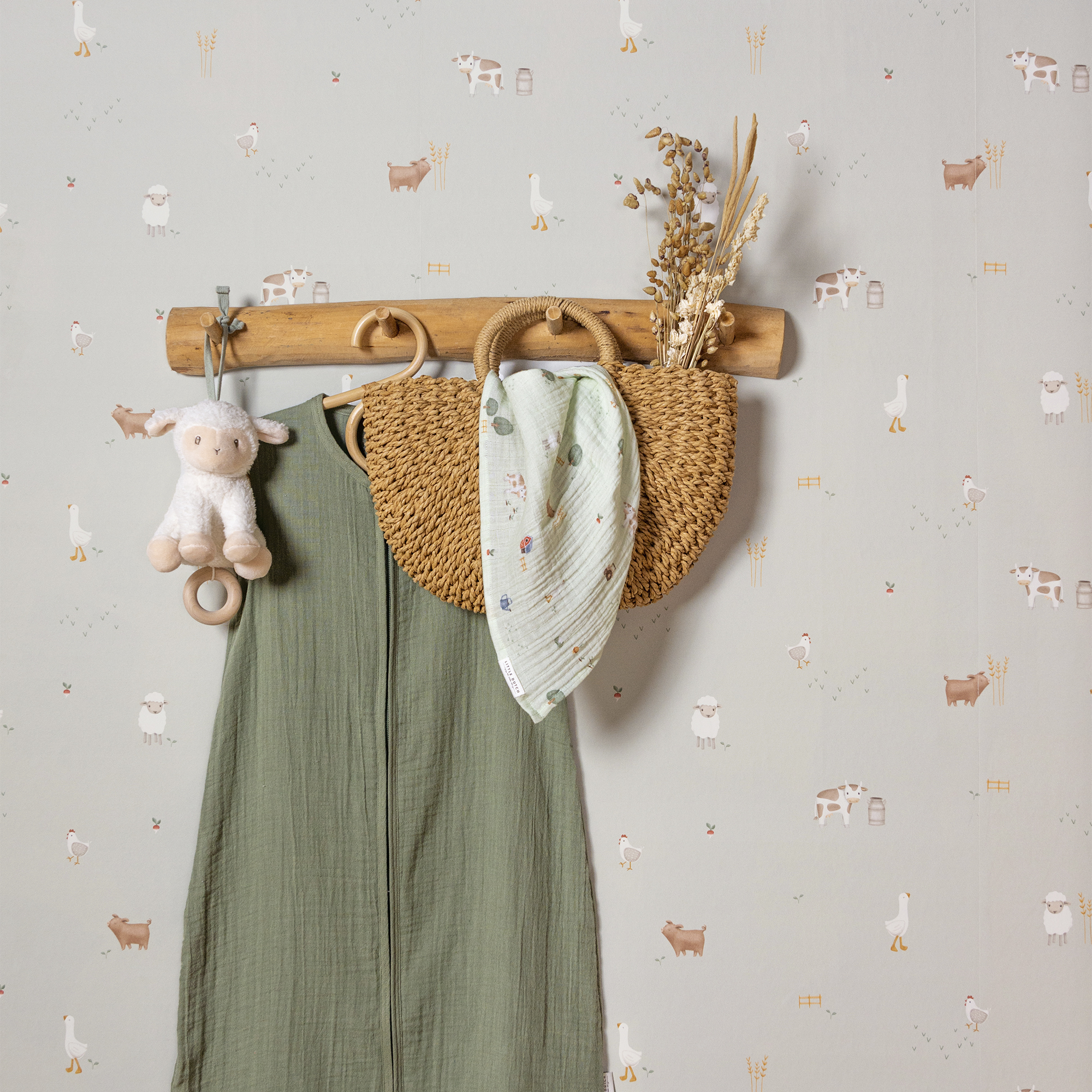 Vliesbehang Little Farm