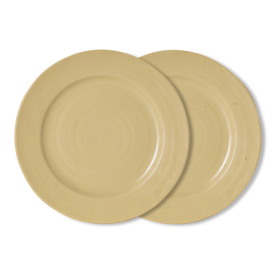 HKliving Servies Farmhouse Ceramics Diner bord - set van 2