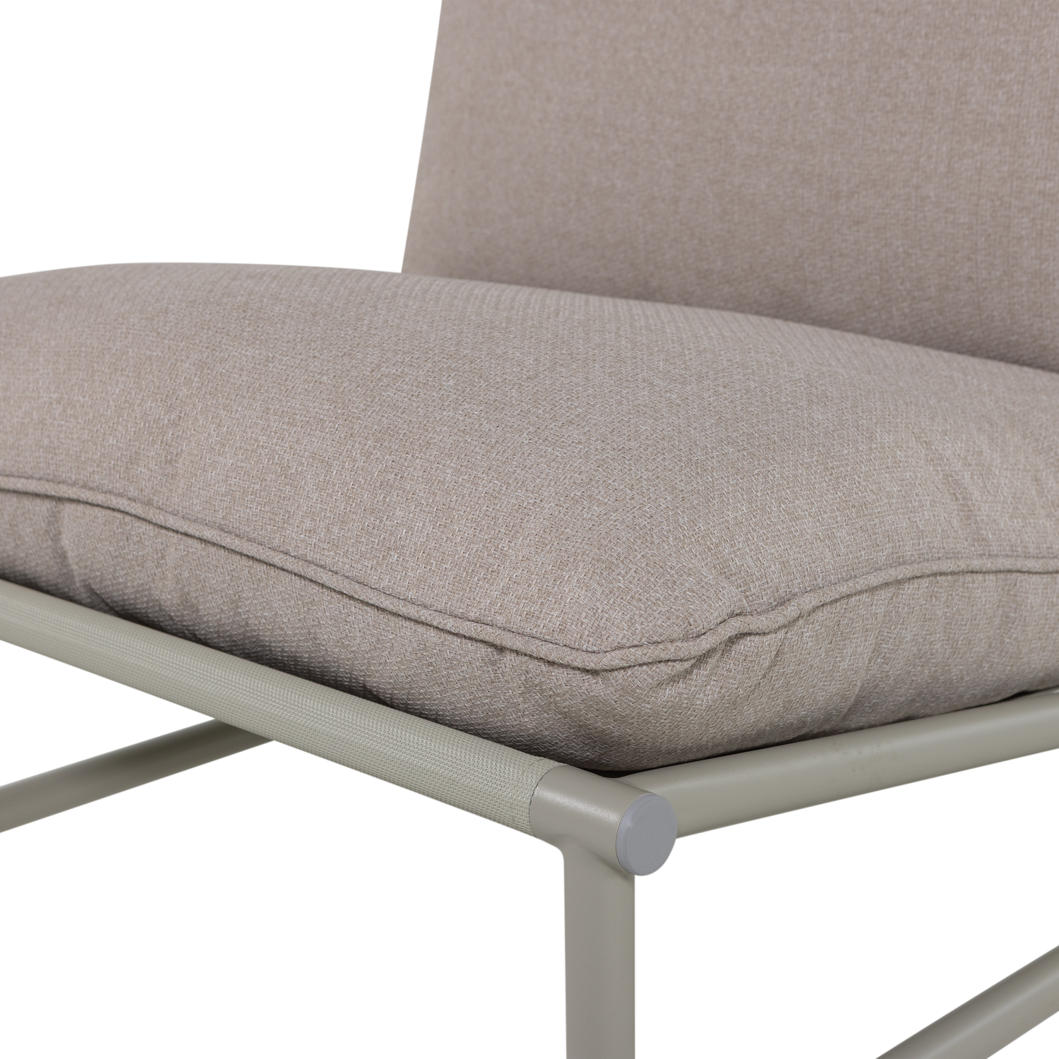 Elvo tuin loungestoel aluminium zand