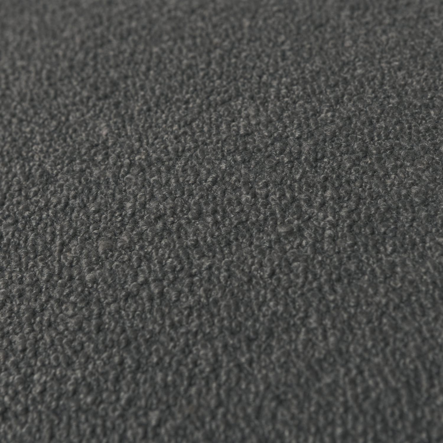 Lofty hocker boucle staalgrijs