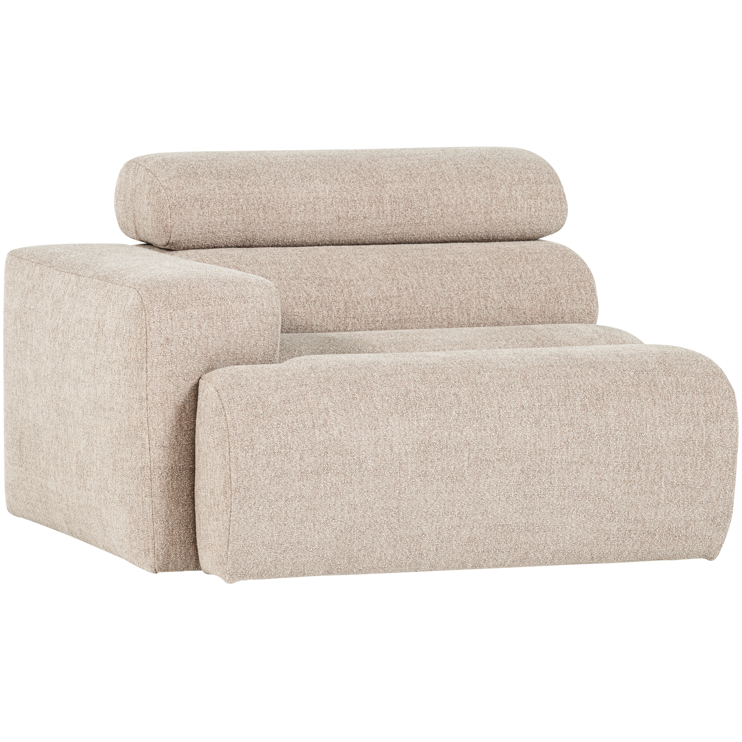 Novi 1-zits element arm links boucle karamelbruin
