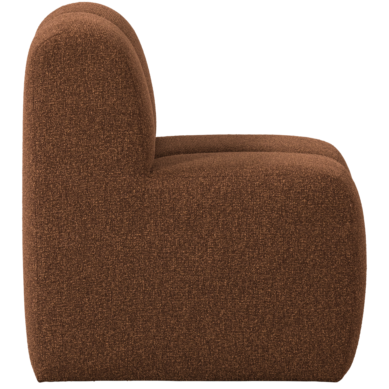 Mojo eetbank 84 cm met rugleuning wollig bruin