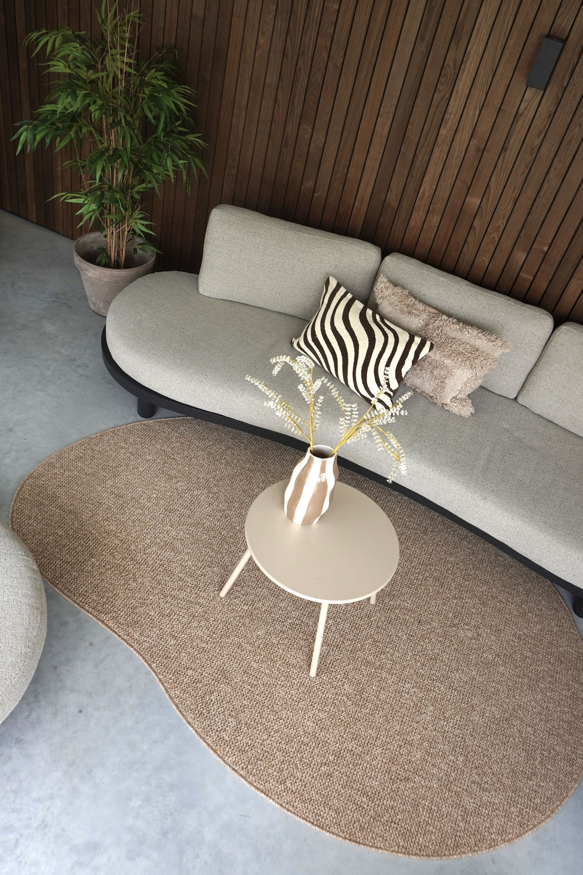 Binnen- en Buitenkleed Sisal – Kiezelvormig