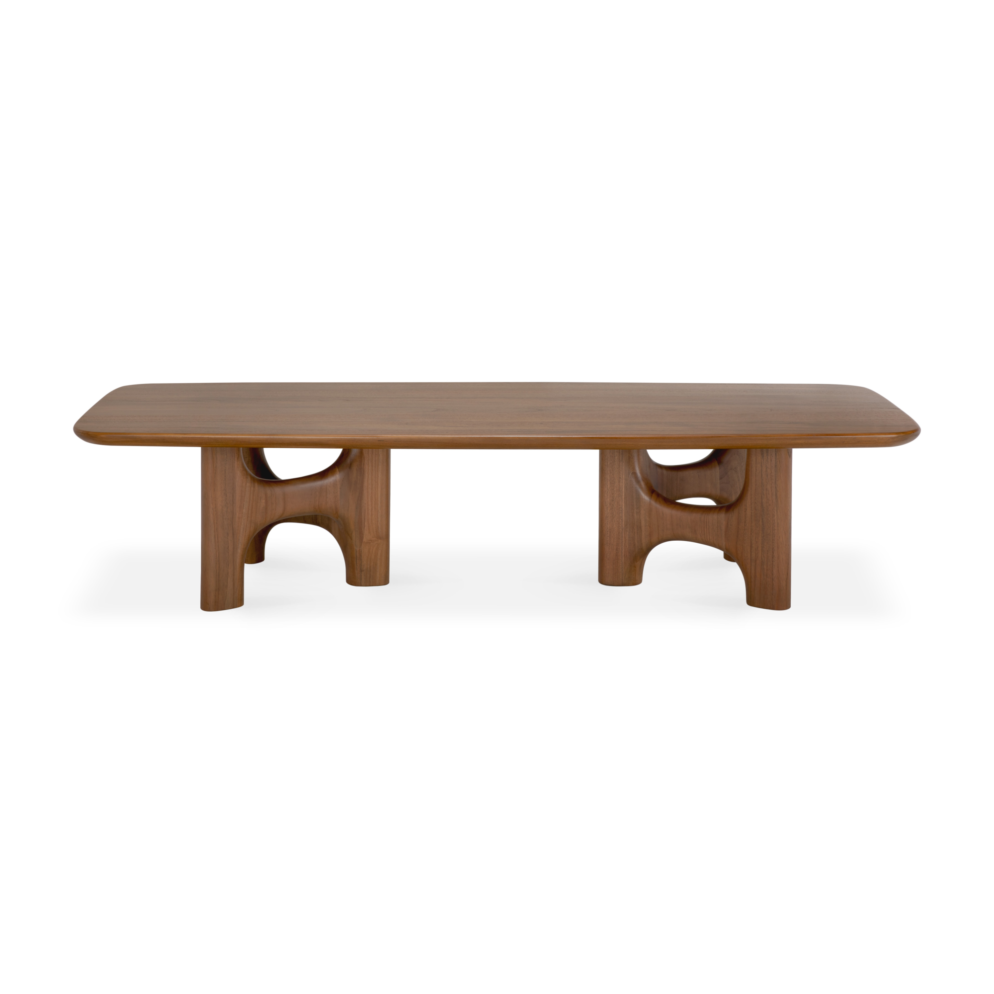 Salontafel Flow teak wild brown 150x60 cm