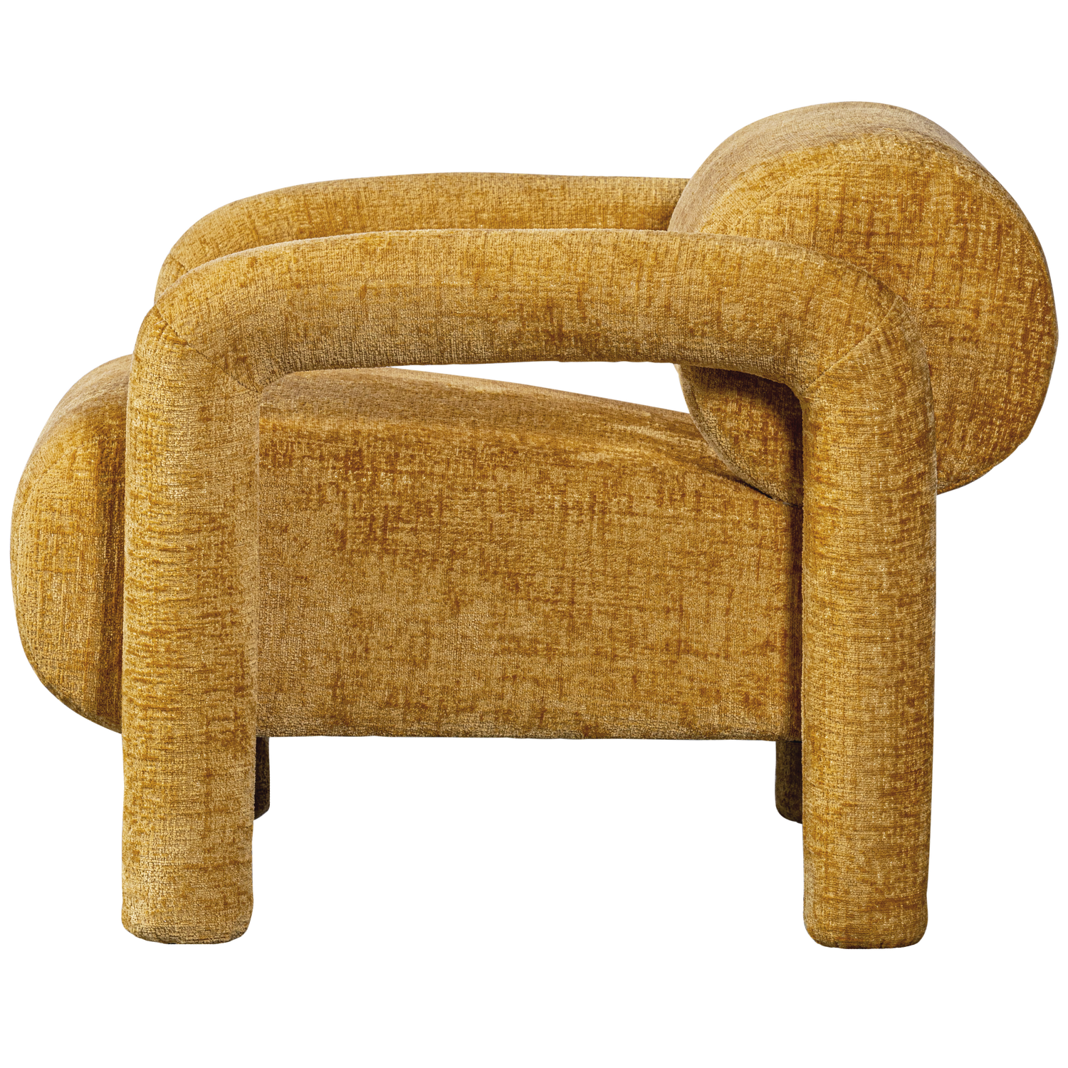 Lenny fauteuil met dessin grijsblauw