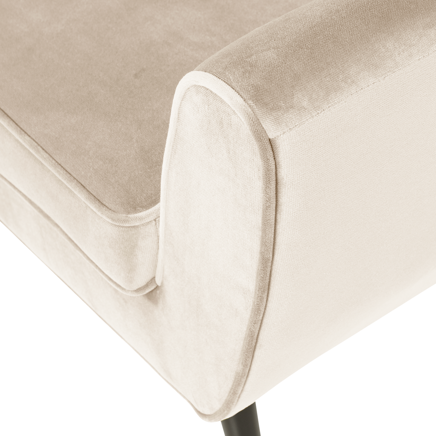 Rocco fauteuil velvet off white [fsc]