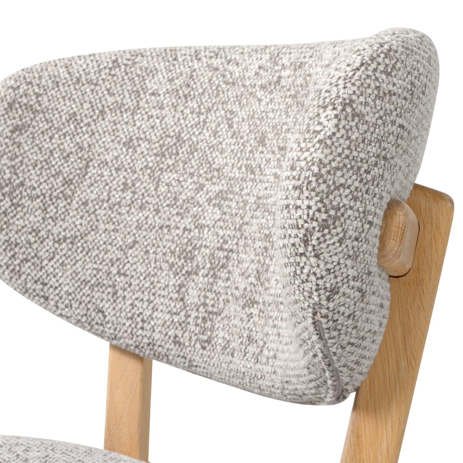 Udar barstoel naturel met houten frame bruin [fsc]