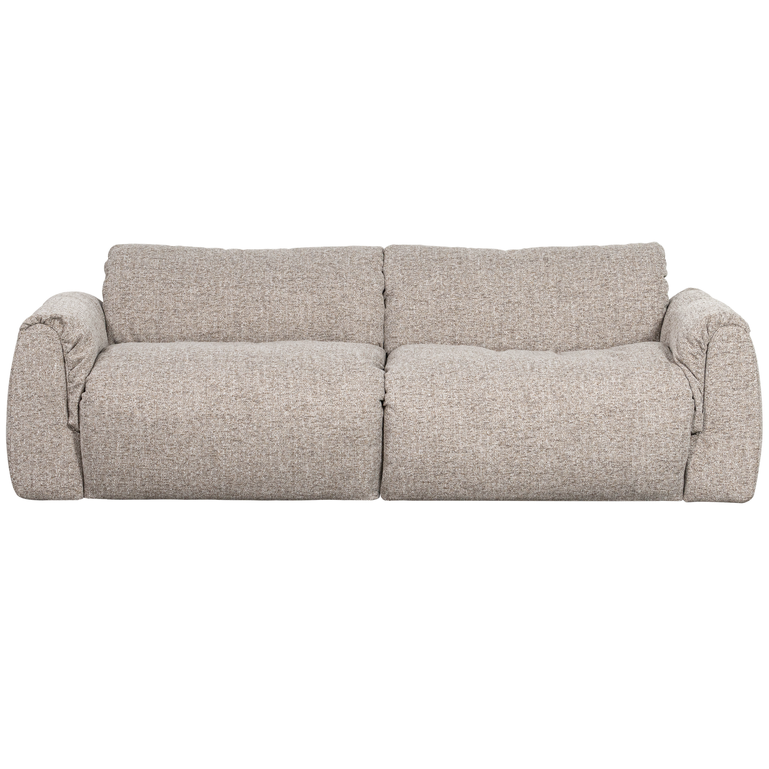 Baggy 2-zits bank 3d chenille middenbruin