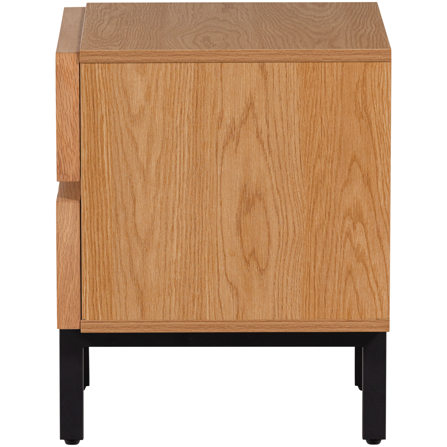 Tours ladekast/nachtkastje 2 lades melamine/mdf naturel