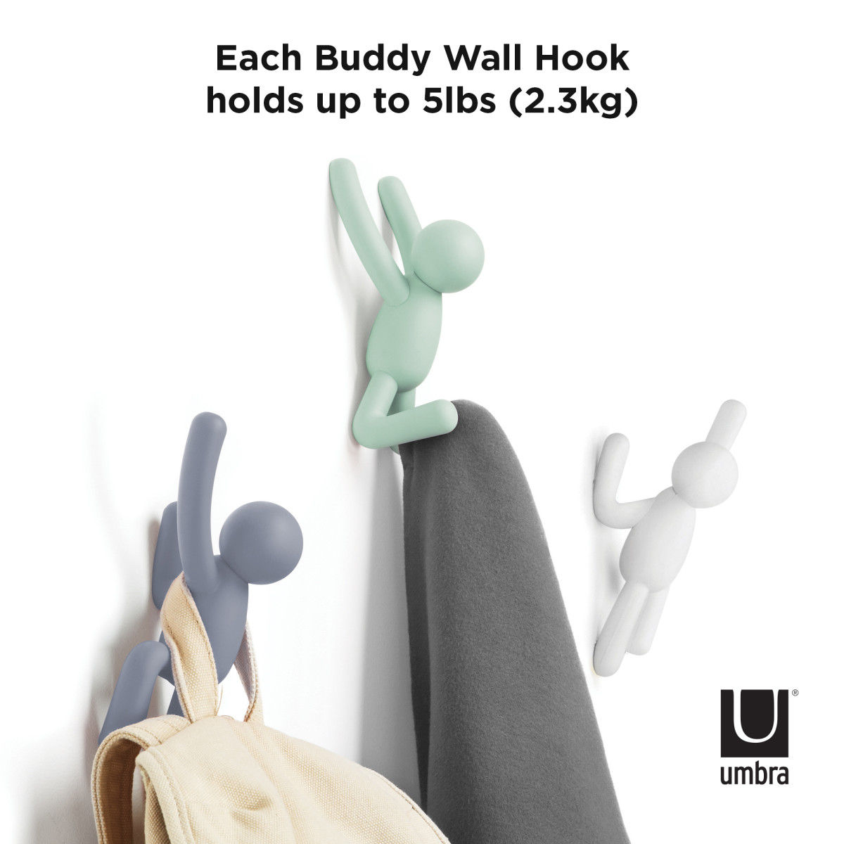 Umbra Ophanghaak Buddy - Set Van 3 Stuks